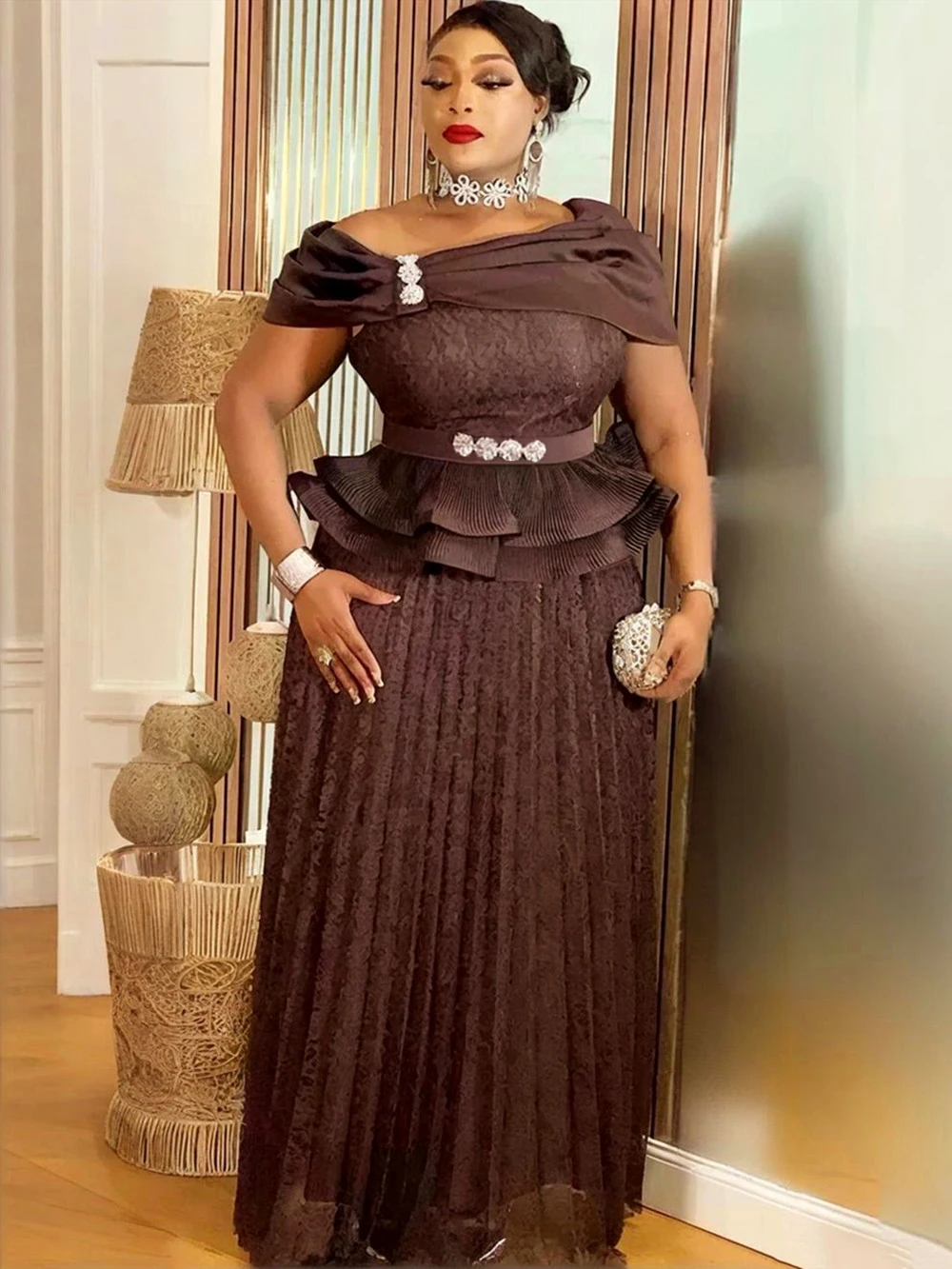 

Африканские платья для женщин, роскошные плиссированные длинные платья, наряды в стиле Анкара Дашики, вечерние платья для свадебных вечеринок, Дубай, Турция, кафтан, абайя