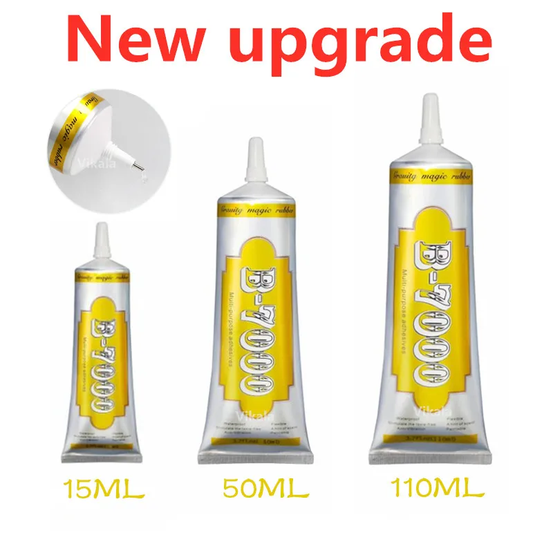 New B7000 15/25/50/110ml Mobile Phone Screen Superglue B7000 Adhesive Telephone Glass Glue Repair Point Diamond Jewelry Diy Glue