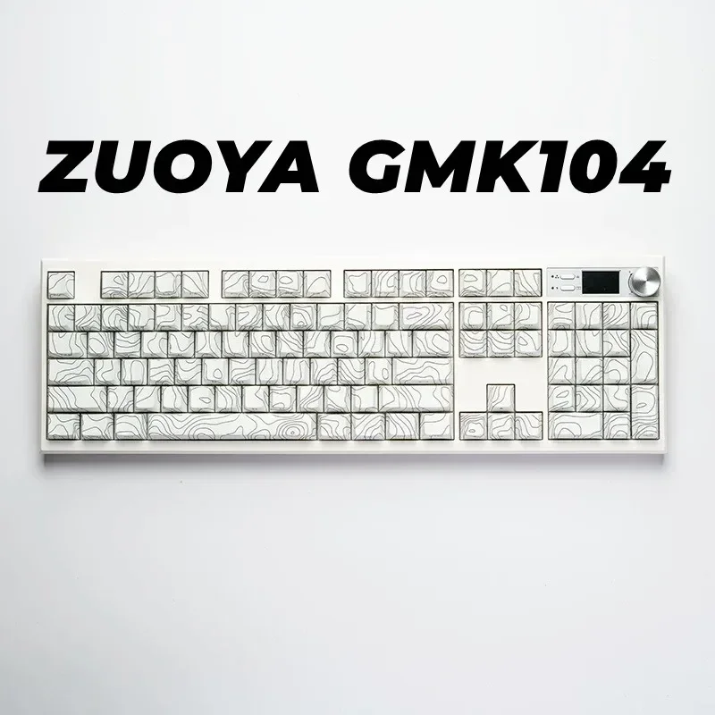 

Комплект механической клавиатуры GMK104, изготовленный на заказ трехрежимный беспроводной Bluetooth 2,4G, прокладка, ручка с возможностью горячей замены RGB VIA, комплект механической клавиатуры «сделай сам»