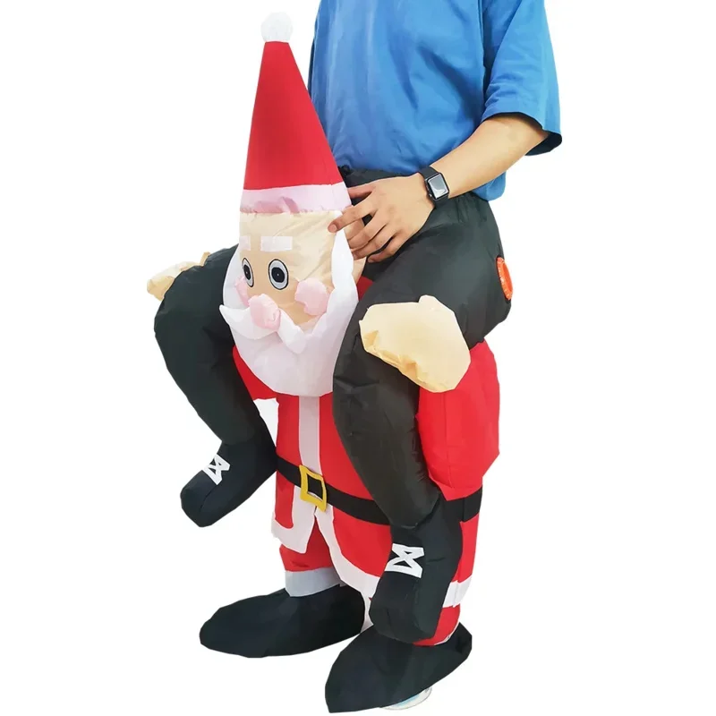 Hot Adult Christmas Tree Santa Claus Snowman Inflatable Costumes Anime Mascot Party Cosplay Costume Dress Suit for Man Woman D