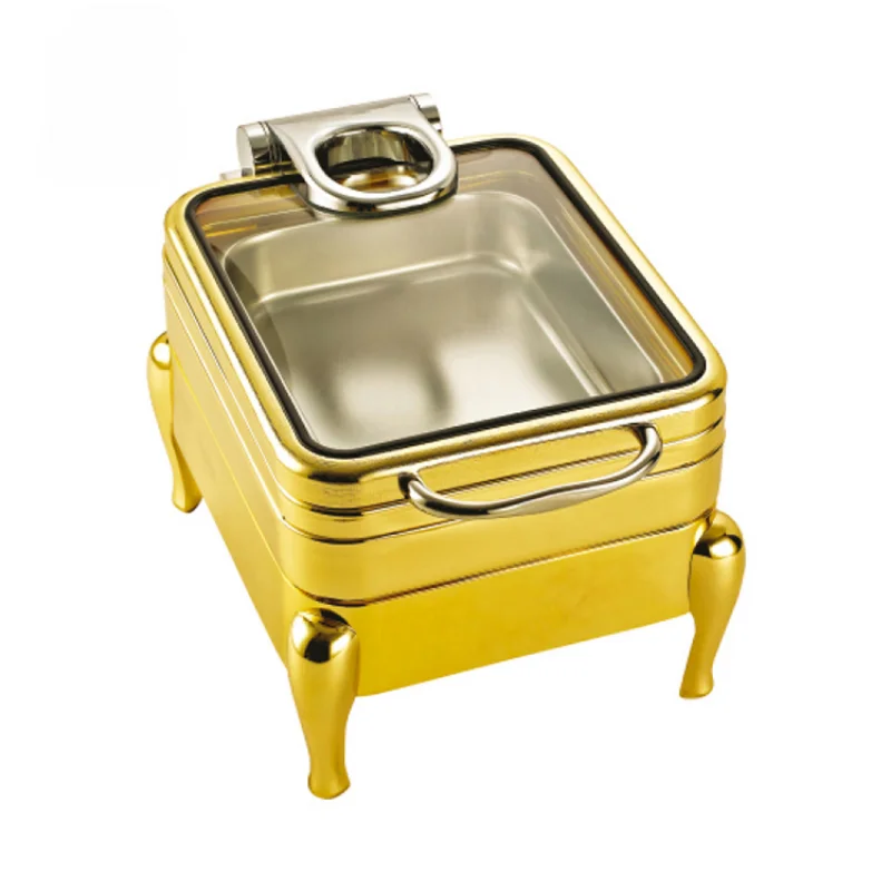 

Hotel Catering Hot Pot Dish Food Warmer Buffet Restaurant Electric Stove Chaffing Dishes Luxury Chafing