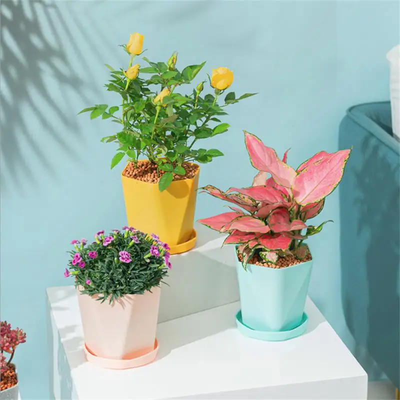 Balcony Indoor Household Plastic Phalaenopsis Fleshy Waterproof Flower Pot Tray Outdoor Garden Flower Pot Nursery Pots