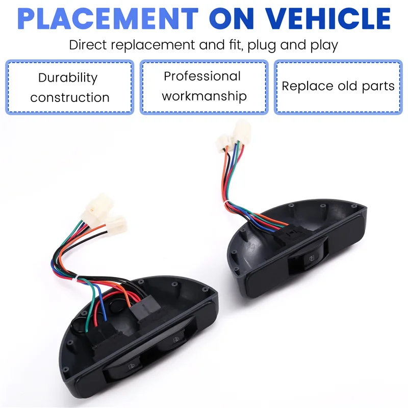 

Classy-12V Electric Window Switch Glass Lifter Modified Lifter Switch Accessories Hook Type Two Door Three Switch