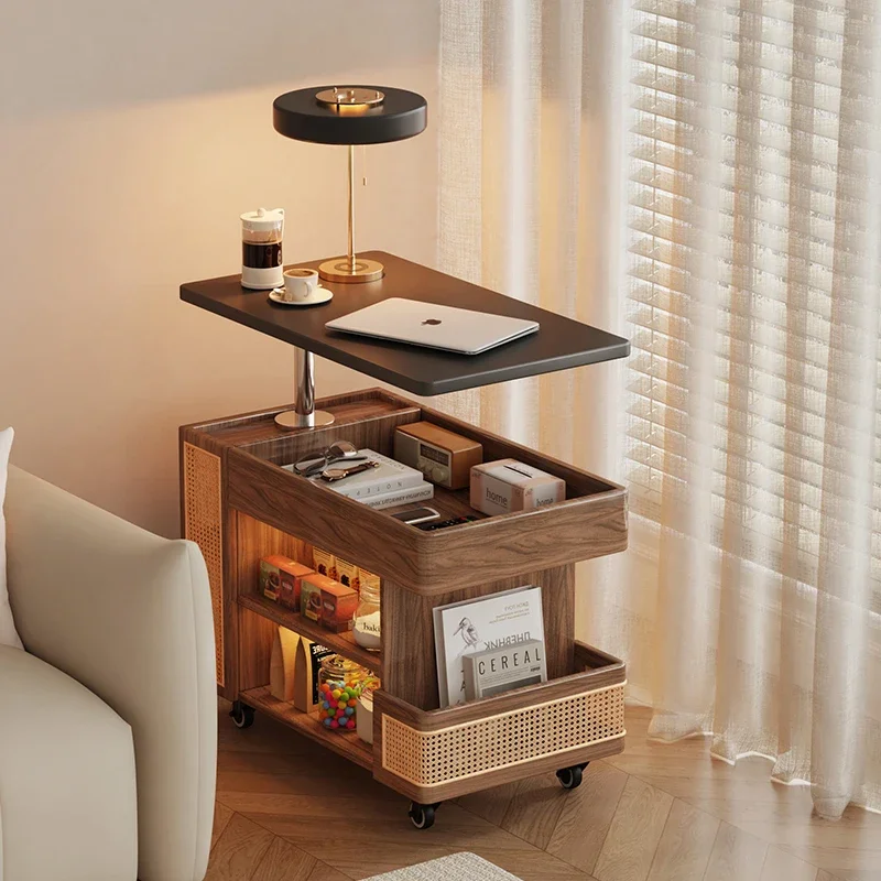 

European Coffee Table Elevator Multifunctional Storage Design Coffee Table Modern Nordic Unique Mesa De Centro Sala Furniture