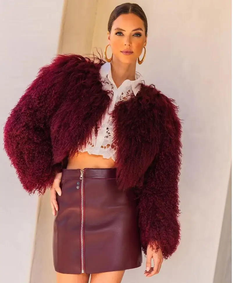 Trang Mới 100% Tự Nhiên Gấu Trúc Áo Khoác Nỉ Bạc Thật Cáo Lông Ngắn Áo Dệt Mùa Đông Ấm Áp Thời Trang Châu Âu đường Phố