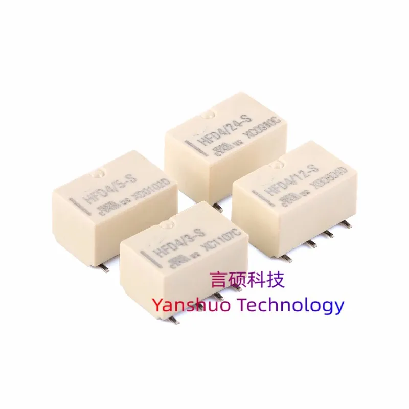 5PCS HFD4/3-S  5V 12V 24V  100% original, 8-pin SMT signal relay