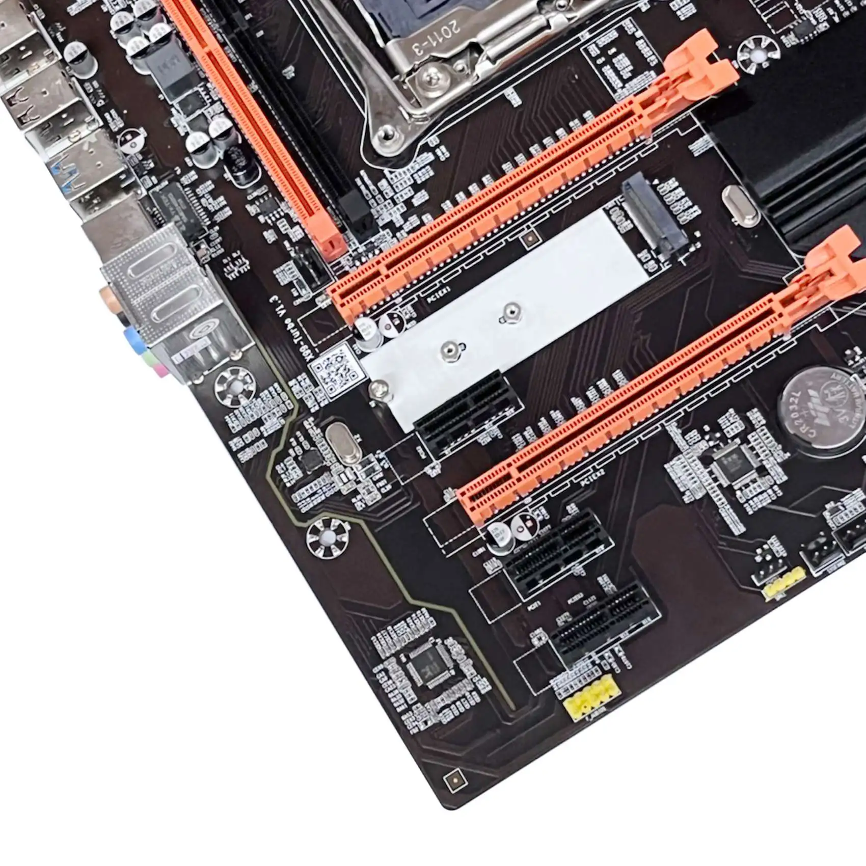 likelike X99 Motherboard+SATA Cable+Switch Cable+Baffle+Thermal Grease+Thermal Pad LGA2011 V3 M.2 NVME NGFF Support DDR4 4X16G