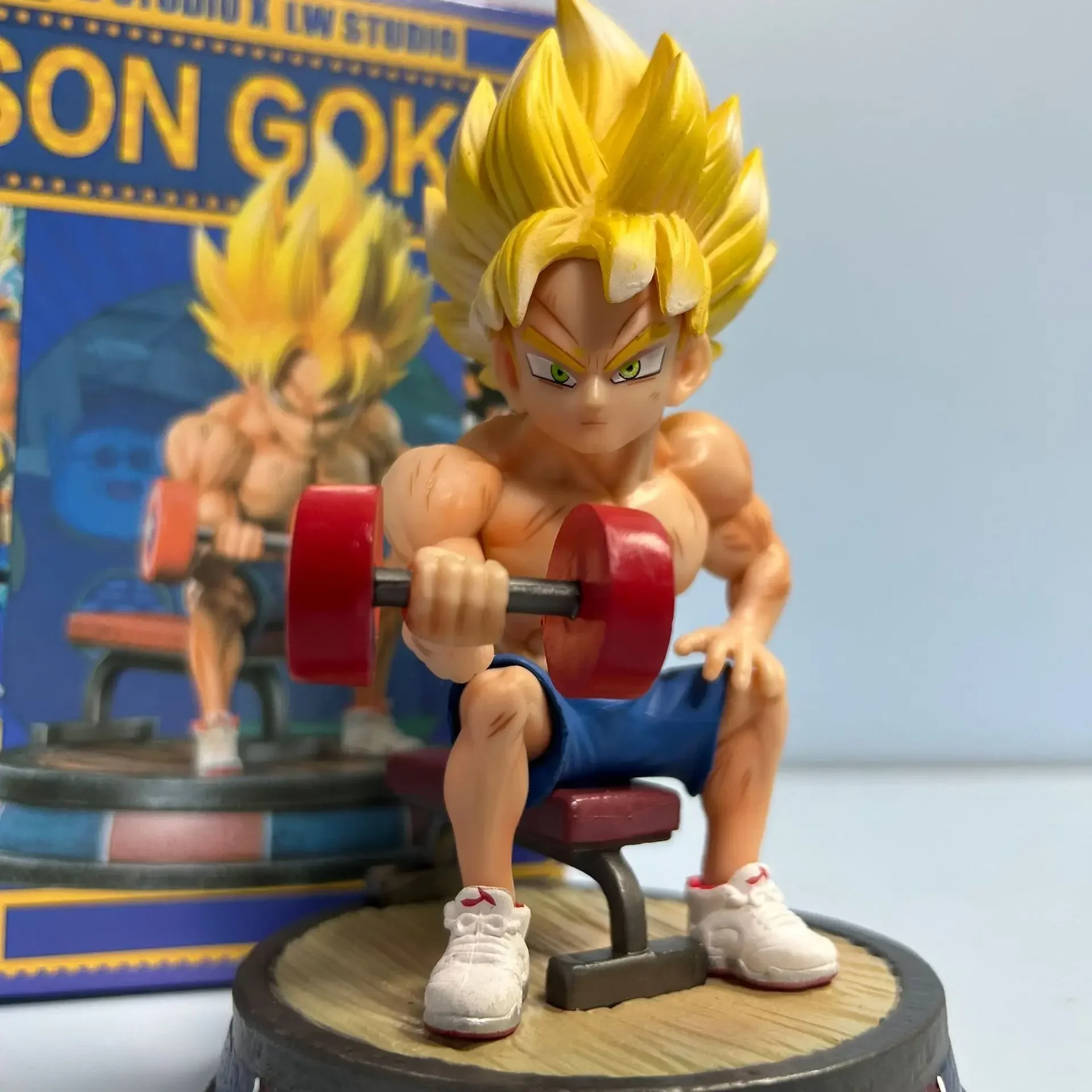 New Dragon Ball Z Vegeta Son Gohan Goku Fitness Figurine Dbz Muscle Man Model Bodybuilding Series Gym Anime Statue toys Gifts