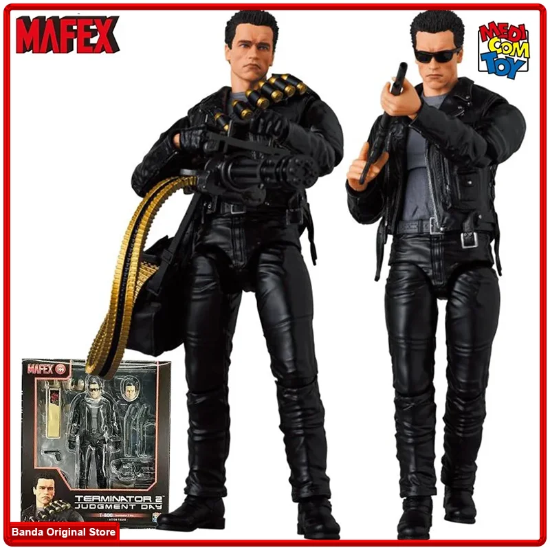 

100% In Stock Original Mafex Medicom Terminator 2 Judgement Day Mafex No.199 T-800 Arnold T2 Ver. Collection Figures Action Toys