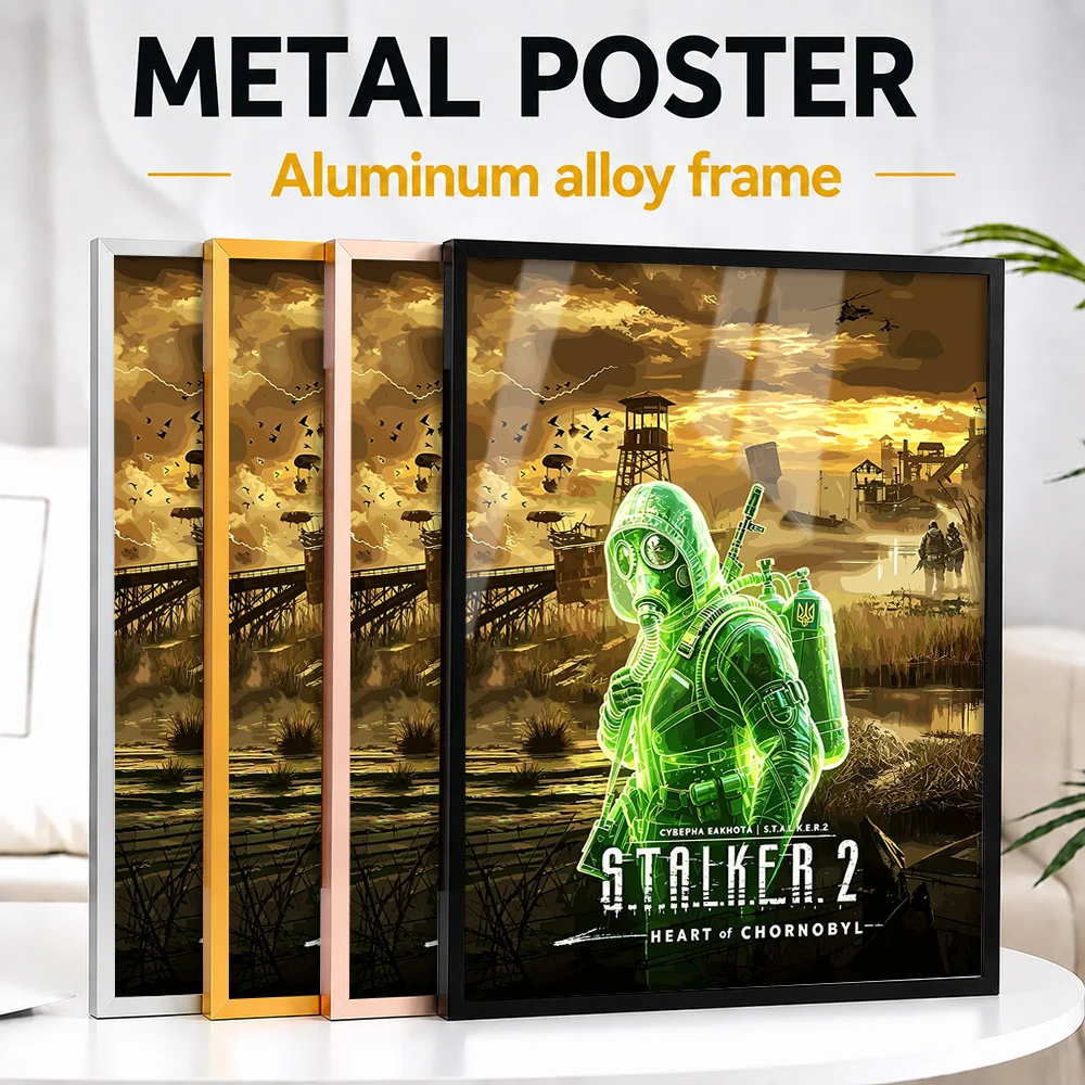 S.T.A.L.K.E.R. 2 Heart Of Chornobyl Framed Metal Poster Personalized Hero Tribute Wall Art Made For Players Styling Game Room