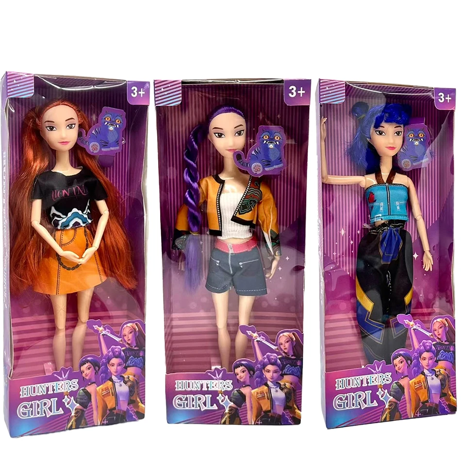 

30cm New Demon Hunters action figure Toy Rumi Mira zoi KPop Demon Hunters Character Vinyl Mask Figurine Fan Club Birthday Gifts