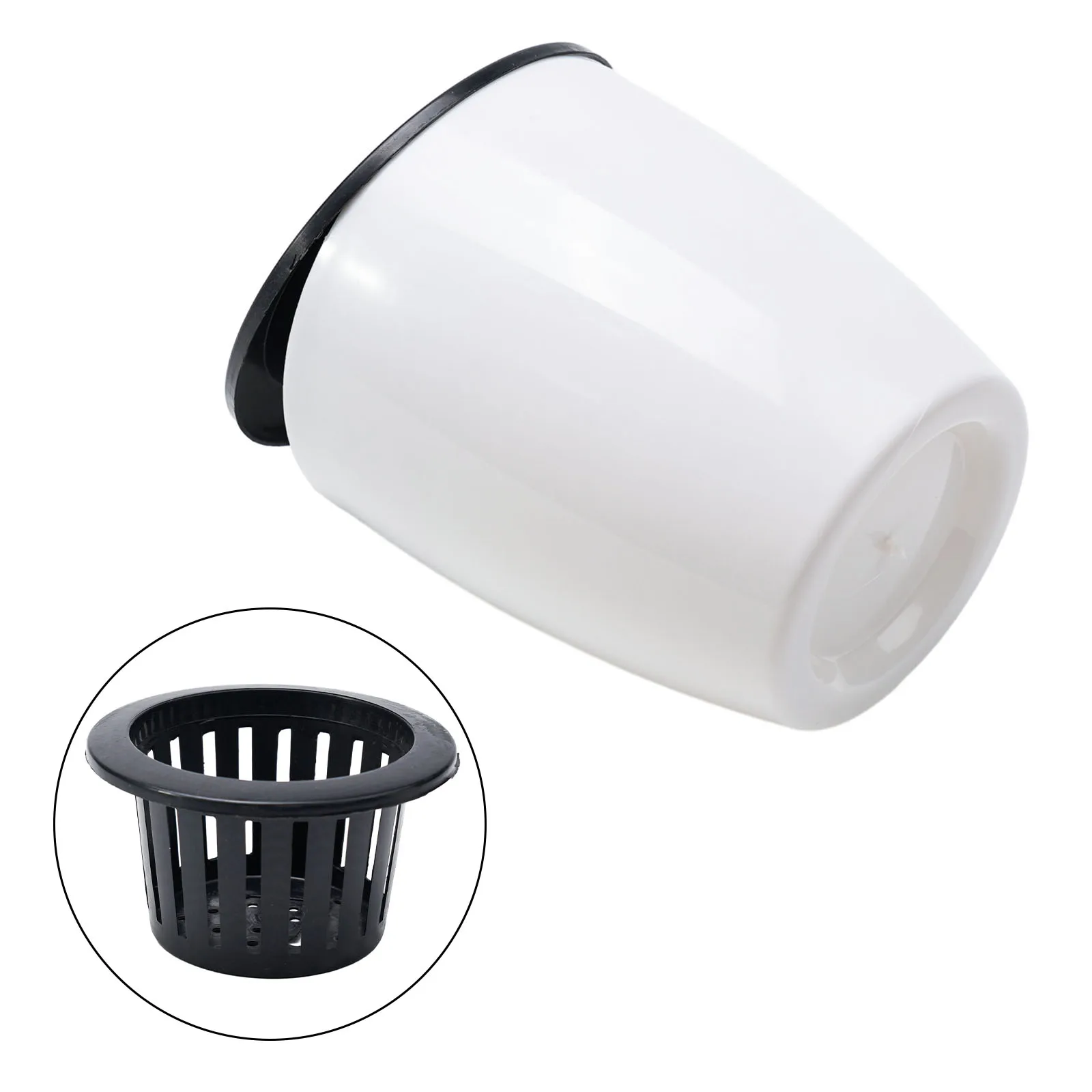 

Self Watering Flowerpot Lazy Flower Pot Plastic with Outer Water Storage Basin and Cotton Rope for Plant Absorption in Soil