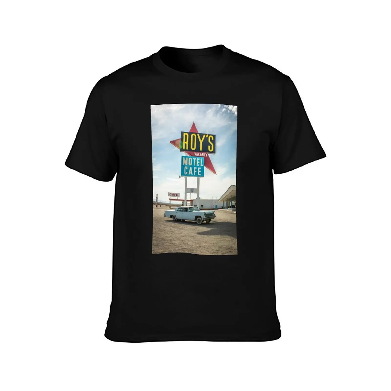 Roys Motel T-Shirt Summer Casual Cotton Tee Oversized Streetwear Tops Vintage Graphic Print Loose Fit Short Sleeve