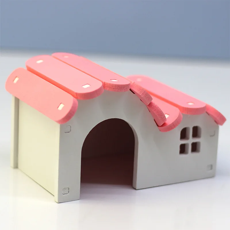 Rainbow Small Nest Hamster Supplies Golden Bear Sleeping Room Supplies Home Fun Toys Wooden Small House Colorful Small Nest