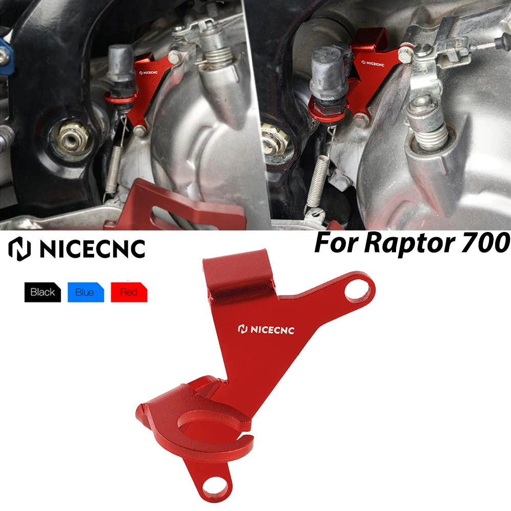 

NICECNC For Yamaha Raptor 700 Brake Line Clamp Crankcase Cable Hose Holder 2006-2023 Raptor 700R 2009-2023 Aluminum ATV Parts