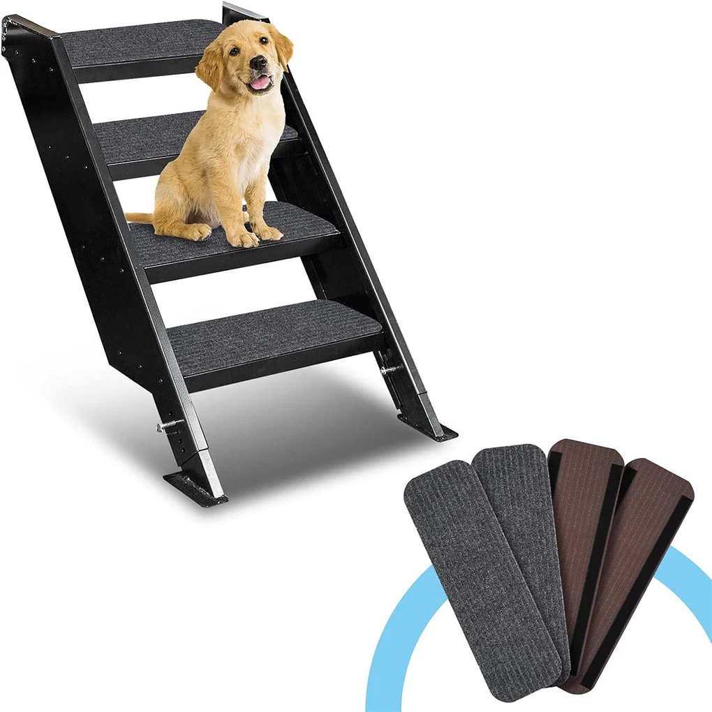 

4 PCS RV Step Covers Camper Step Covers RV Stair Covers Replacement for Travel Trailers Motorhome Preventing Noise and Slippage