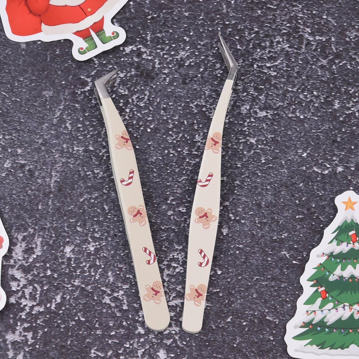 1個/2個入り まつげエクステ用ピンセット まつげエクステツール 高精度 まつげエクステ用ピンセット