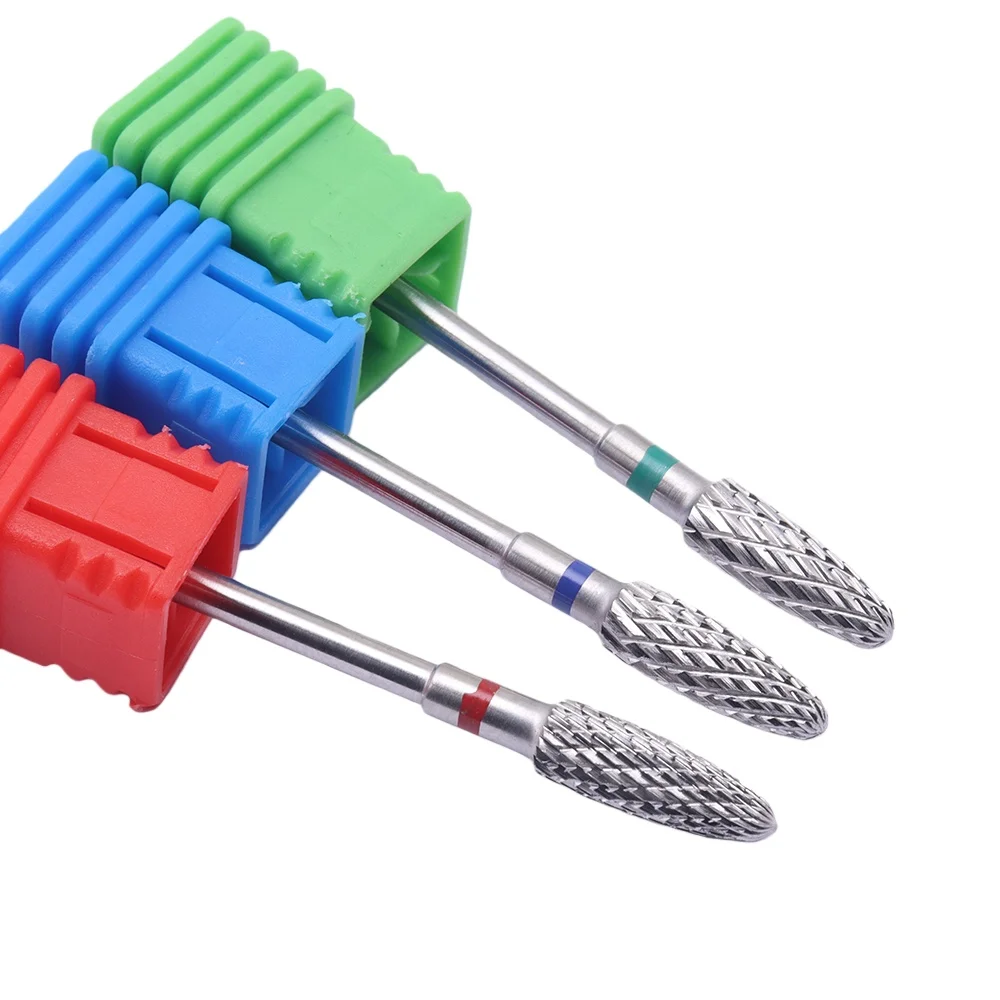 ดอกสว่านเจียร์เล็บอเนกประสงค์ 1 ชิ้น คาร์ไบด์ 2.35 มม. สำหรับเครื่องตะไบเล็บแบบหมุน อุปกรณ์เสริมสำหรับสว่านไฟฟ้า รุ่น H0413