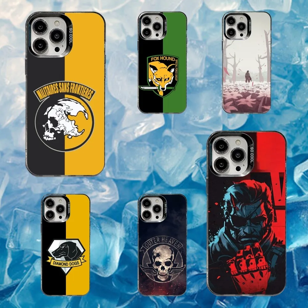 

M-Metal Gear S-Solid Game Phone Case For iPhone 16,15,14,13,12,11,Mini,Pro,SE,MAX White Matte Shockproof Cover
