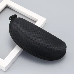 Sunglasses Case Big Rimmed Black Business Oxford Cloth with EVA Zipper Eyeglasses Case Box Bag Accessories Fashion Glasses Box
