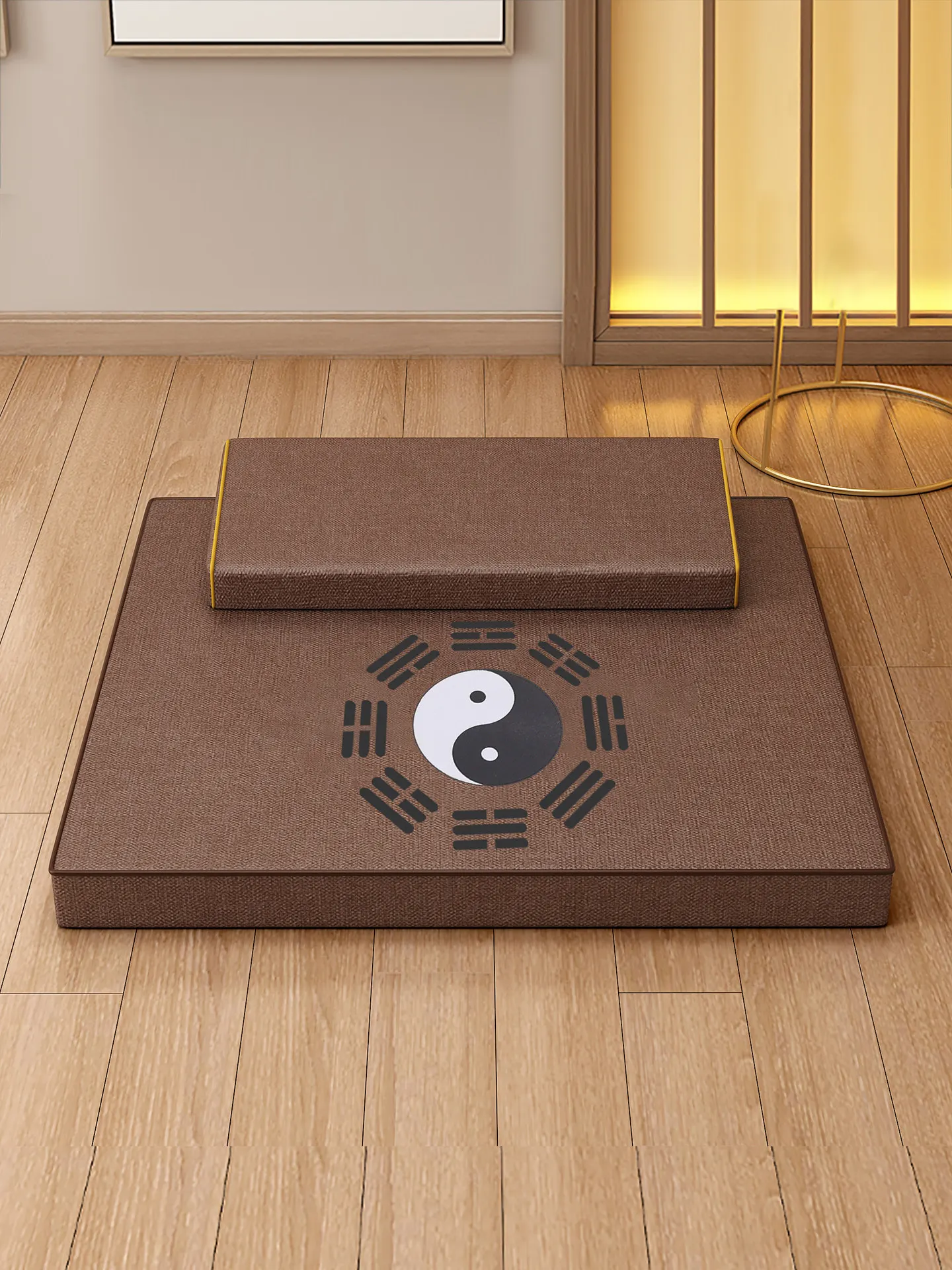 Futon Kneeling Meditation Cushion Home Floor Mat for Sitting Meditation & Buddha‑Worship Kneeling Indoor Use Yoga Equipment