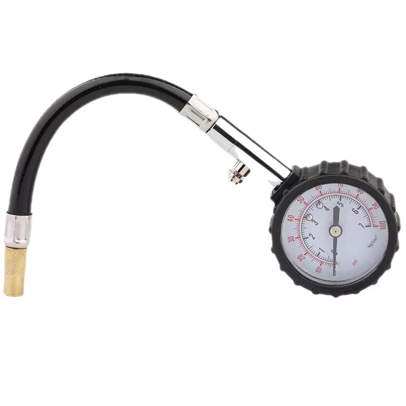 100Psi Car Tyre Air Pressure Tester High-precision Long Tube Tire Gauge Meter For Auto Motorcycle Truck Bike Measurement Tools