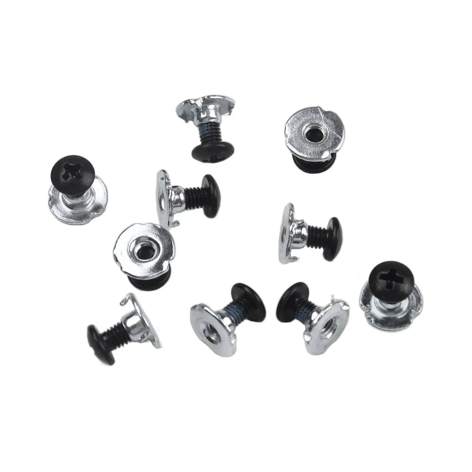 10 Pairs Skate Shoes Screws Inline Roller Skate Mounting Nut Bolt Kits Roller Skating Replacement Repair Accessories