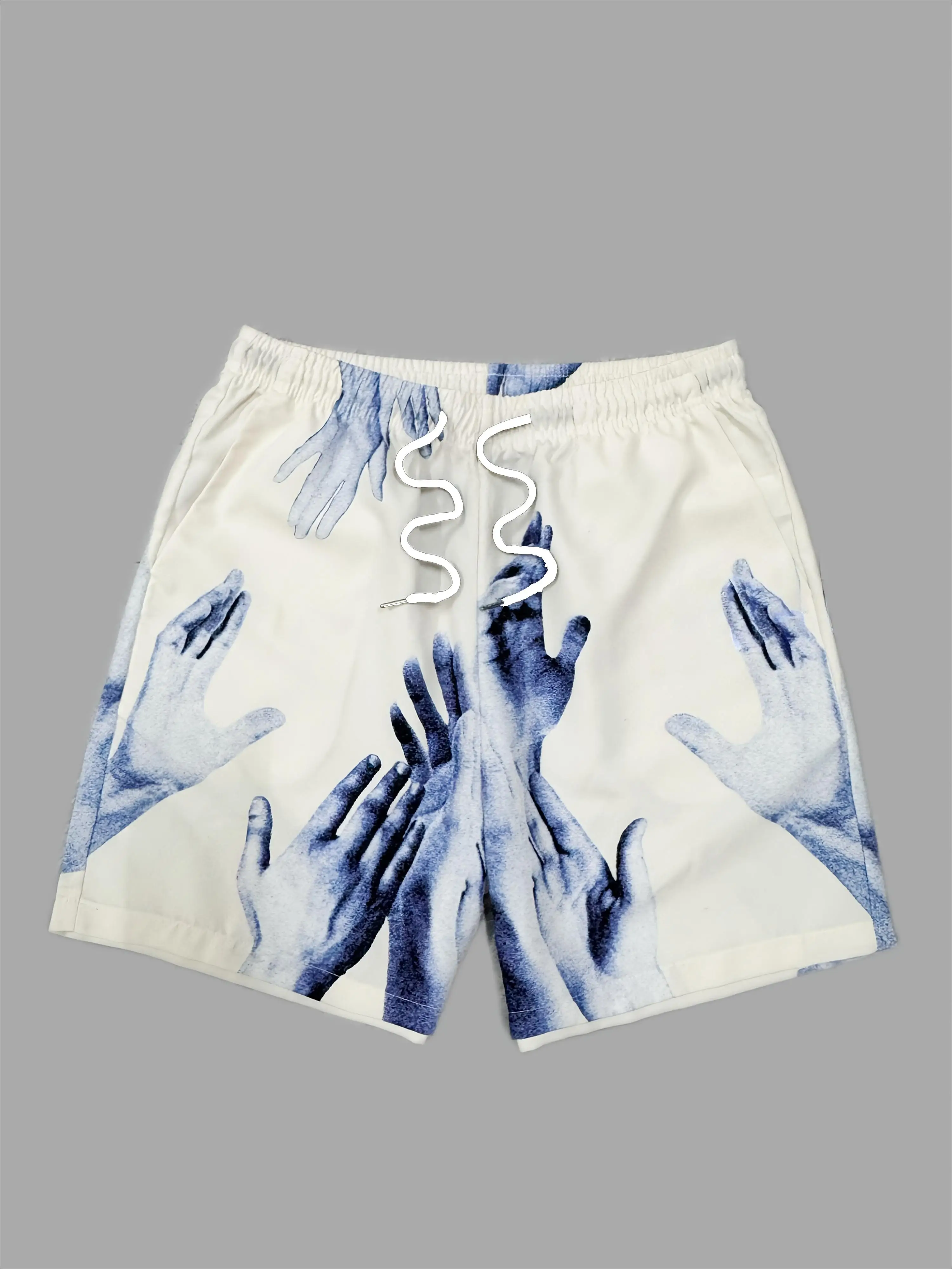 

Модные мужские спортивные шорты: новые стильные шорты с принтом, оригинальный дизайн, для активного отдыха, летние, пляжные, дышащие, для бега, в стиле мото.