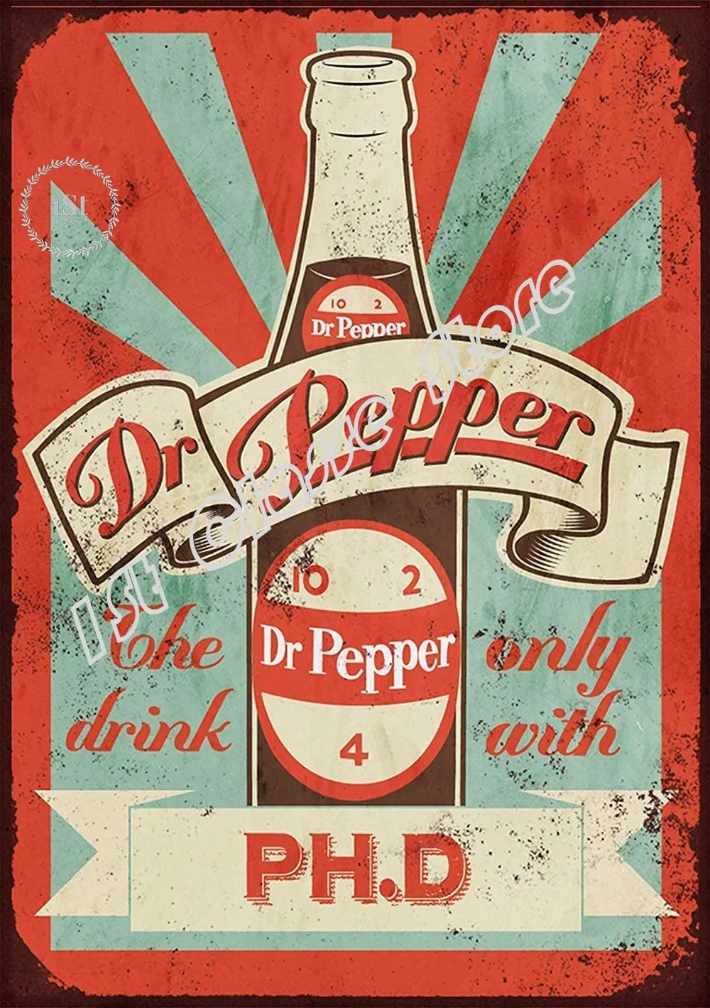 

Retro Dr Pepper Metal Wall Art Tin Signs Warning Animal Funny Restaurant Bar Band Newly Married Birthday Party Christmas