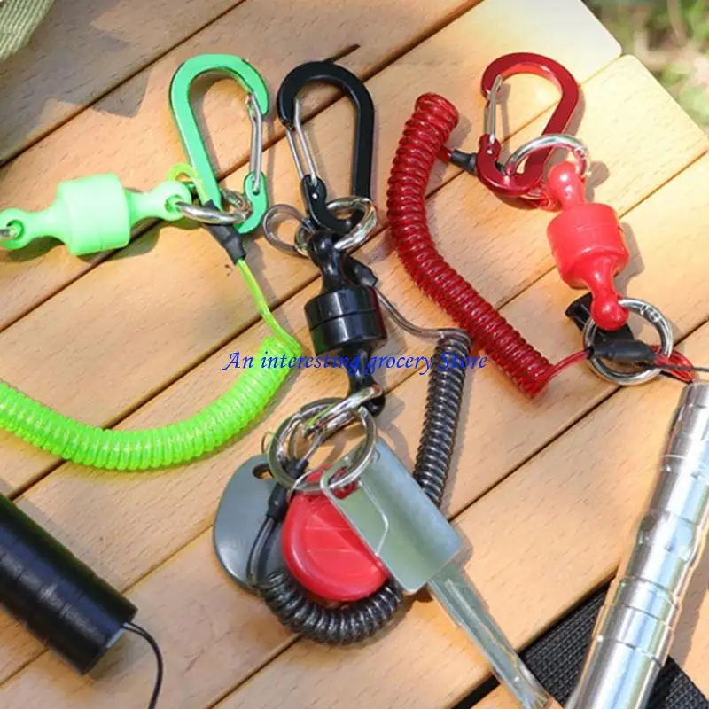 

652D 100cm Safety Lanyards Features Carabiner For Outdoor Gears Security