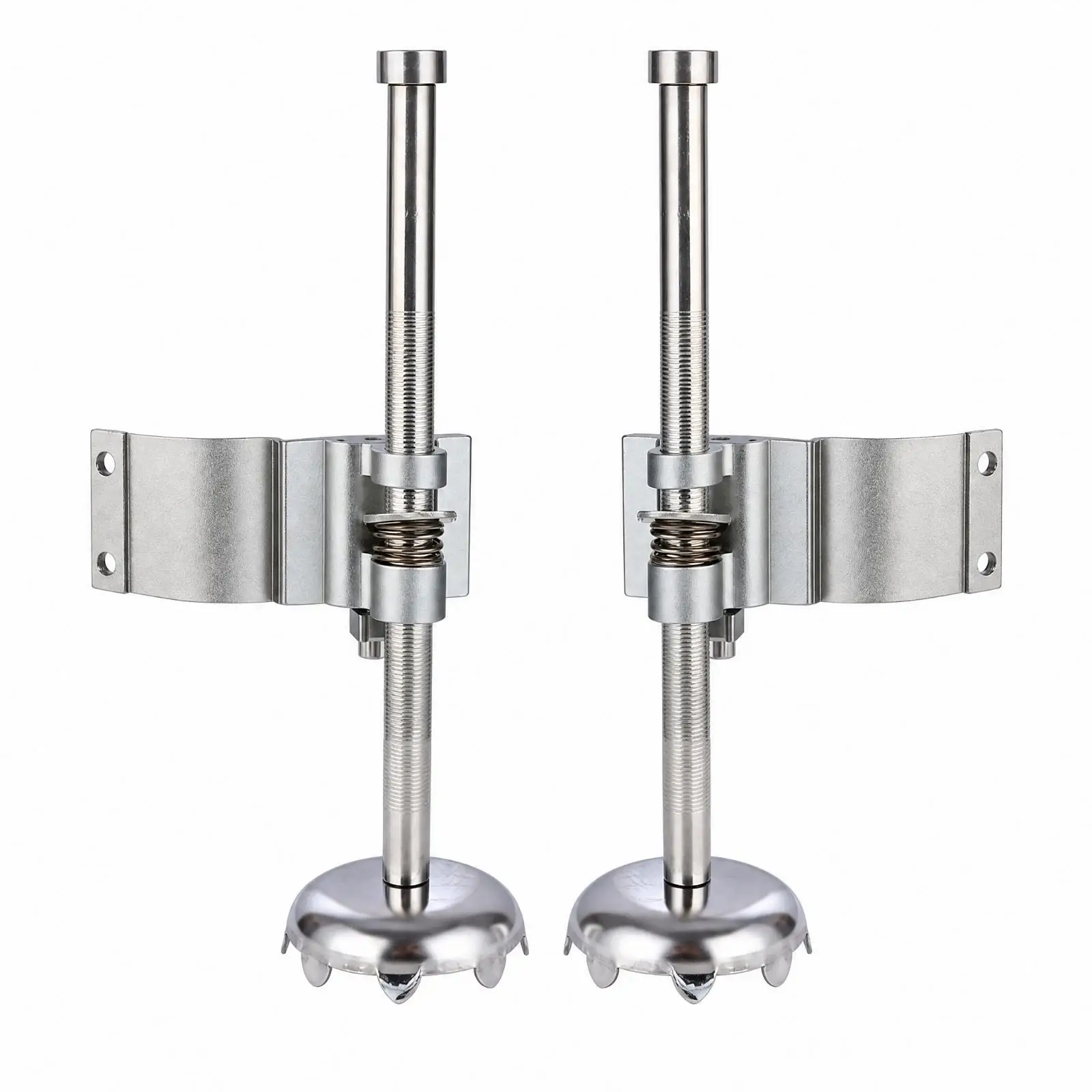 Corner Mount Support Leg for Fishing Box Organizer with Steel Shaft Spring Adjustment and Multi Tab Base