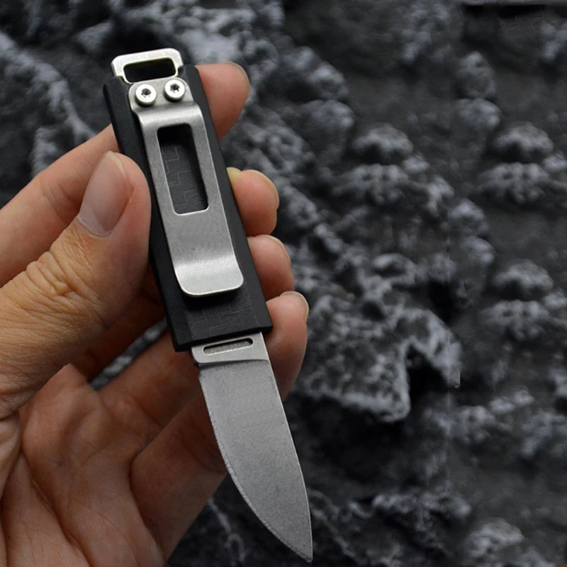 Mini Straight Knife Outdoor EDC Survival Equipment Emergency Tool Carbon Brazed Military Tactical Pocket Knife