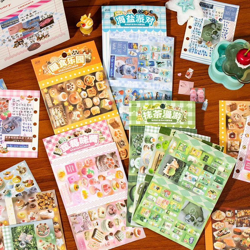 4 шт./компл., японская милая наклейка для скрапбукинга Y2K