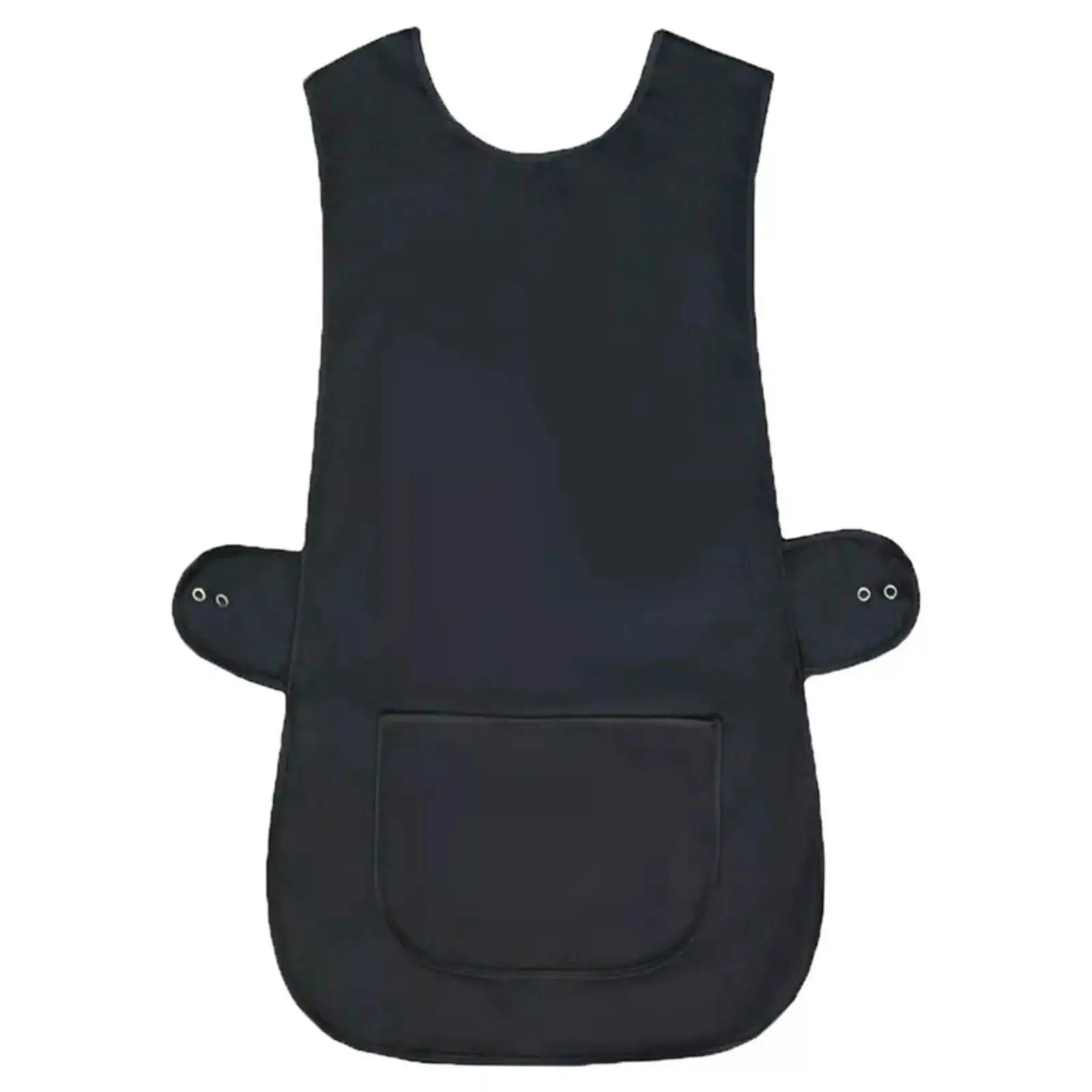 Sleeveless Vest Apron for Salon Barbers and Cafe Waiters Polyester Waist Apron with Front Pocket for Professional Workwear
