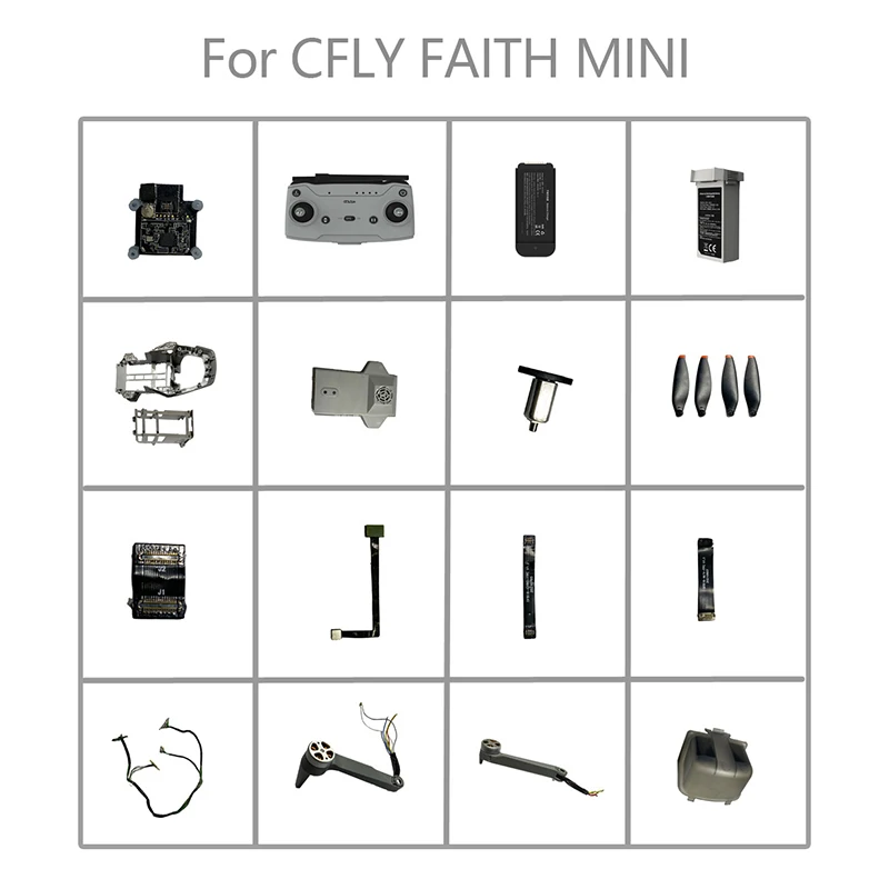 For CFLY Faith Mini Spare Parts RC Drone Body Shell Arm Leg Replaceable Brand New Durable And Resistant To Manufacturing