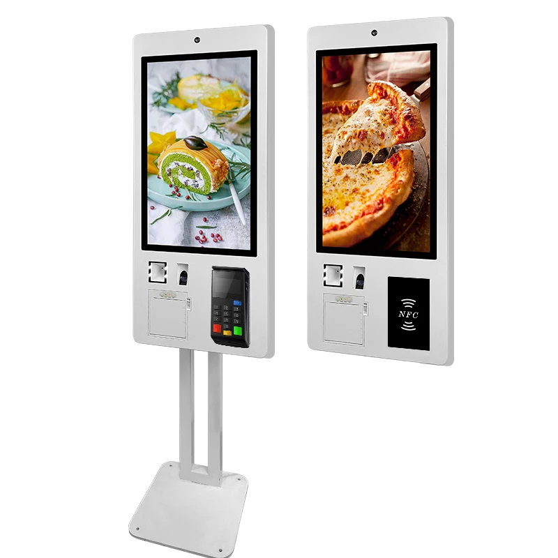 24 Inch Touch Screen Self Pay Face Recognition Fingerprint Machine Self Service Order Payment Kiosk