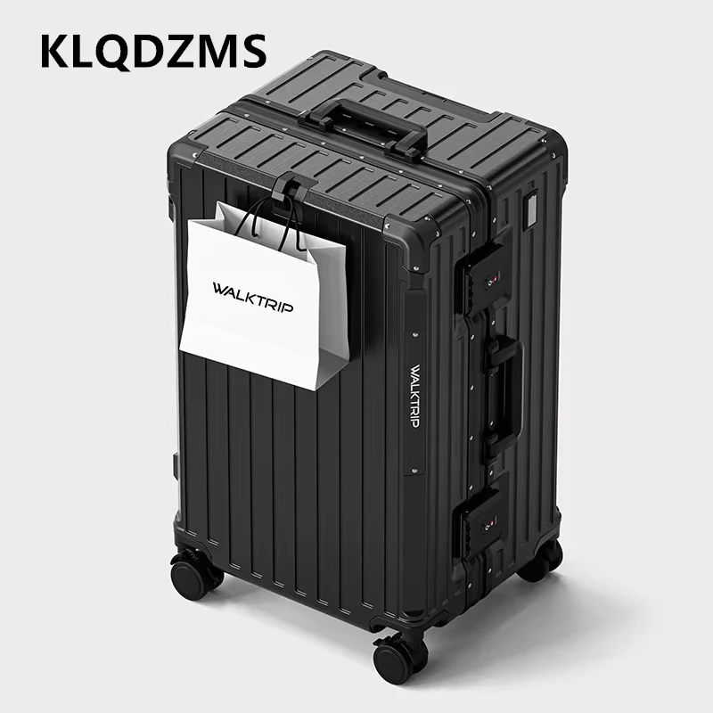 KLQDZMS 20 "22" 24 "26" 28 "30" 32 pouces ABS + PC bagages cadre en aluminium pour hommes boîte d'embarquement grande capacité boîtier de chariot valise à roulettes