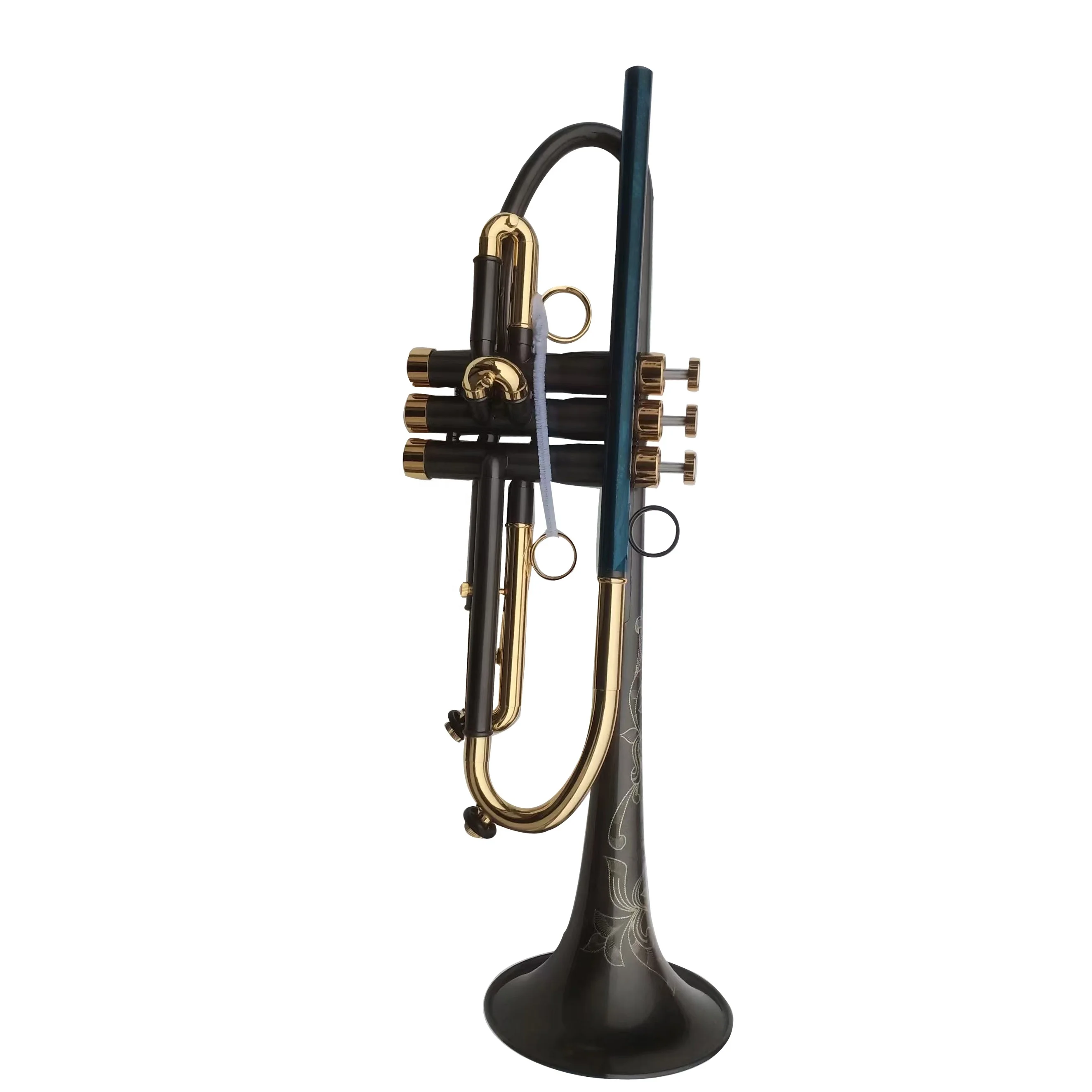 Saturn Water Key Double -layer Reverse Leadpipe Insertion Design Brass Material Professional Trumpet