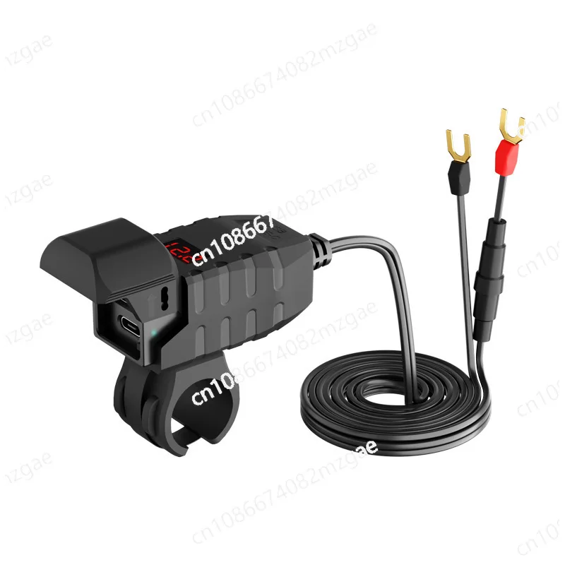 

Мотоциклетное зарядное устройство для мобильного телефона, твердая крышка с мини-переключателем, световым дисплеем, автомобильное зарядное устройство PD, сверхбыстрая зарядка, водонепроницаемое