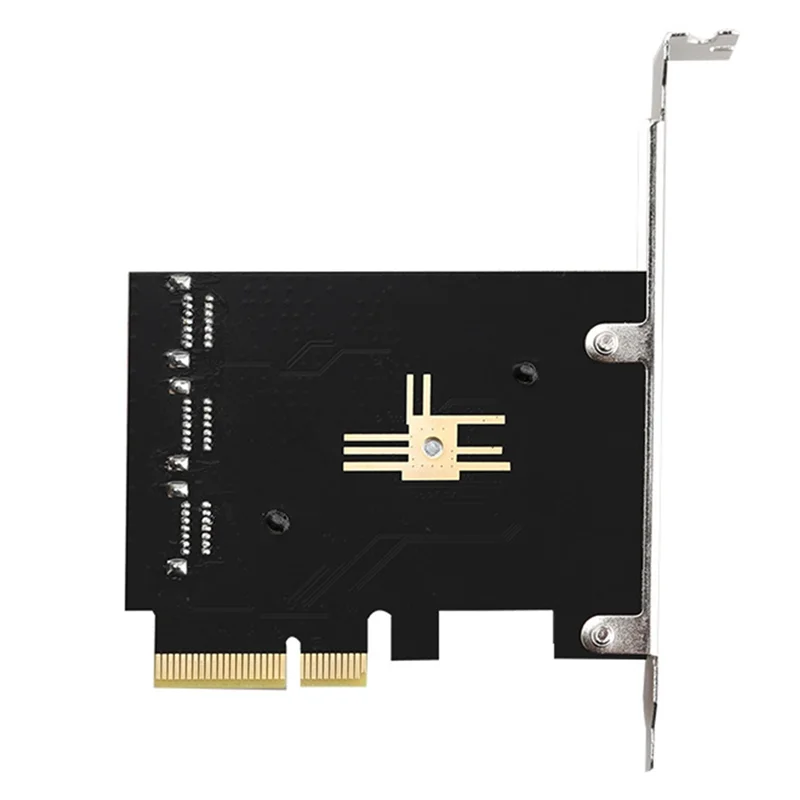 

Pcie SATA Controller Card Pcie 4X To 6 Port SATA3.0 For HDD SSD With 8Cm/12Cm Bracket