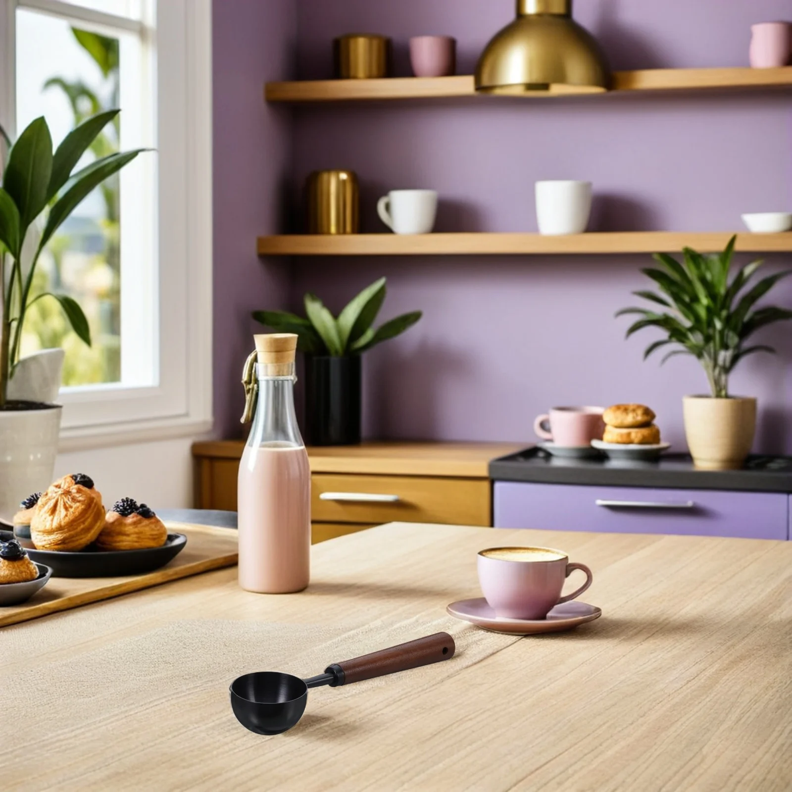 

Coffee Bean Dosing Spoon 30Ml - Stainless Steel Measuring Scoop - Long Handle Kitchen Utensil - Ideal for Coffee Tea Rice Powder