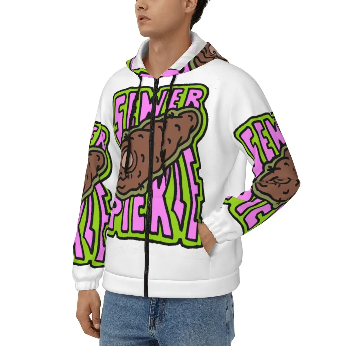 Sewer Pickle Zipper Hoodie Harajuku Pullover Autumn Winter Men Women Sweatshirts Long Sleeve Tops