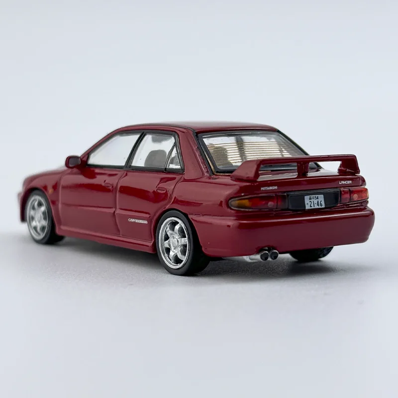 Asfalt Werkt 1/64 Mitsubishi Lancer Gsr Evolution Rood Legering Speelgoed Motorvoertuig Diecast Metalen Model Geschenken