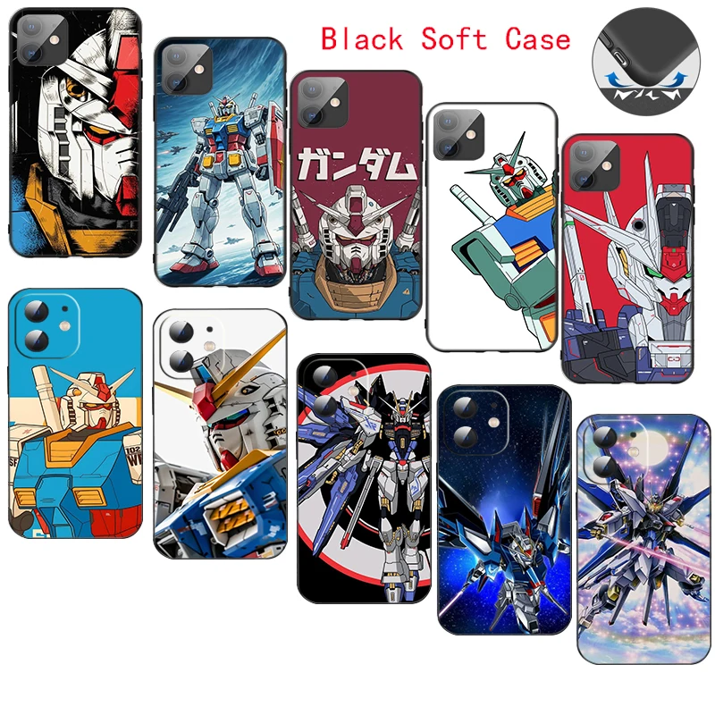 

CR21 Cartoon Gundam Soft Silicone Case for Xiaomi Poco X3 NFC GT C40 X4 M4 M5 M6 4G 5G Pro Caver