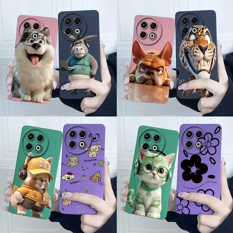 For Tecno Spark 30 Pro 4G KL6 KL7 Phone Case Lovely Cartoon Camera Protection Shell Back Cover For Tecno Spark30Pro Fundas Capa