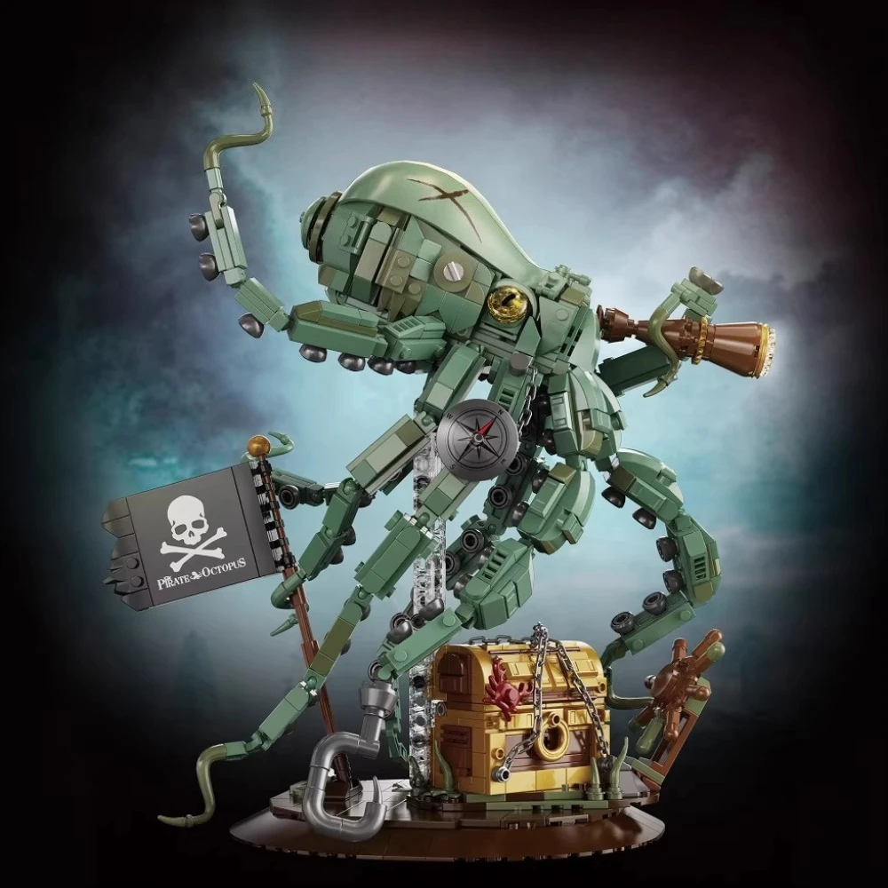 set-di-blocchi-da-costruzione-moc-polpo-mostro-pirata-capitano-fantasma-idea-per-cercare-tesori-giocattoli-per-bambini-regali-di-compleanno-e-festivita