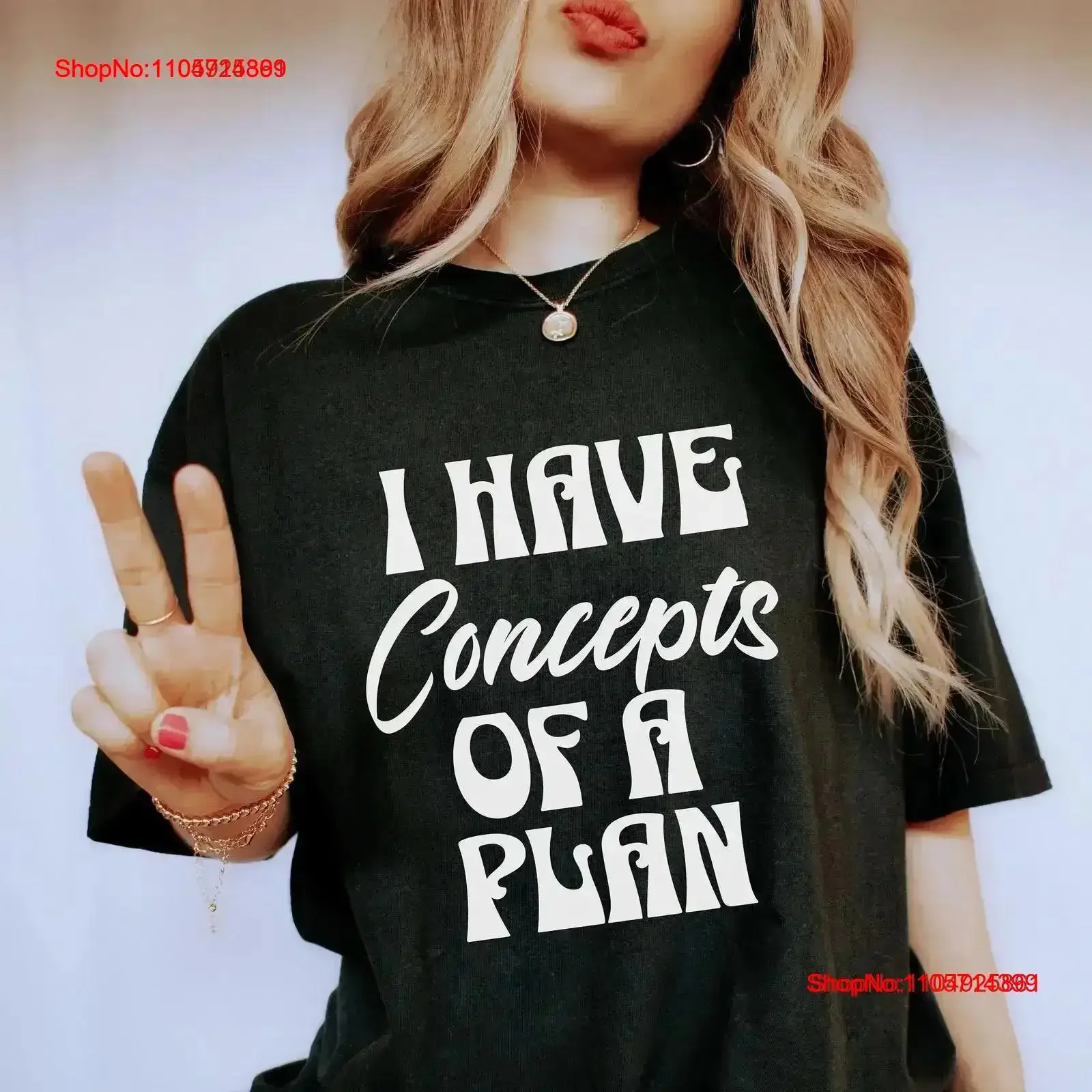 I Have Concepts Of A Plan 2024 Election T Shirt Funny Debate Political Quote Sarcastic vintage Washed Casual Versatile vintage