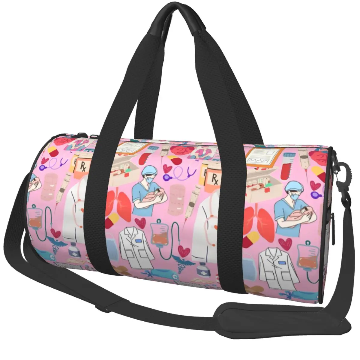 

Спортивная сумка Enfermera En Apuros для медсестер, мужская дизайнерская сумка для спортзала с отделением для обуви, винтажная сумка для фитнеса, сумка-тоут из оксфордской ткани