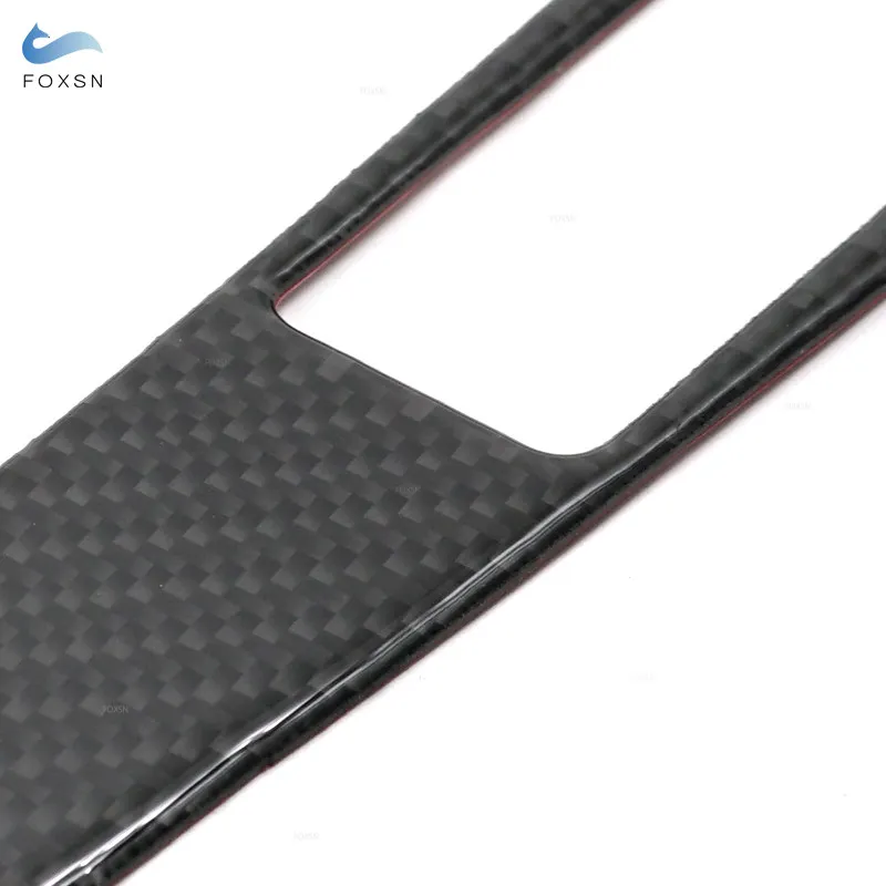 For Audi A4L A5 2009 2010 2011 2012 2013 2014 2015 2016 / Q5 2010 - 2018 Carbon Fiber Center Console Gear Shift Panel Cover