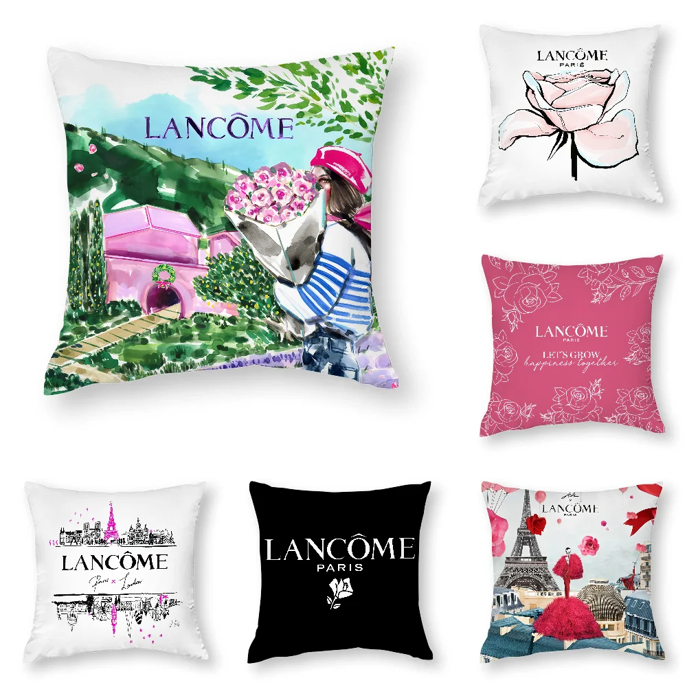 

Fashion pattern L-L-LancomeS Pillow Case 3D Print Polyester Fiber 45*45 cm Home Sofa Throw Pillow Cover Decoration Festival Gift